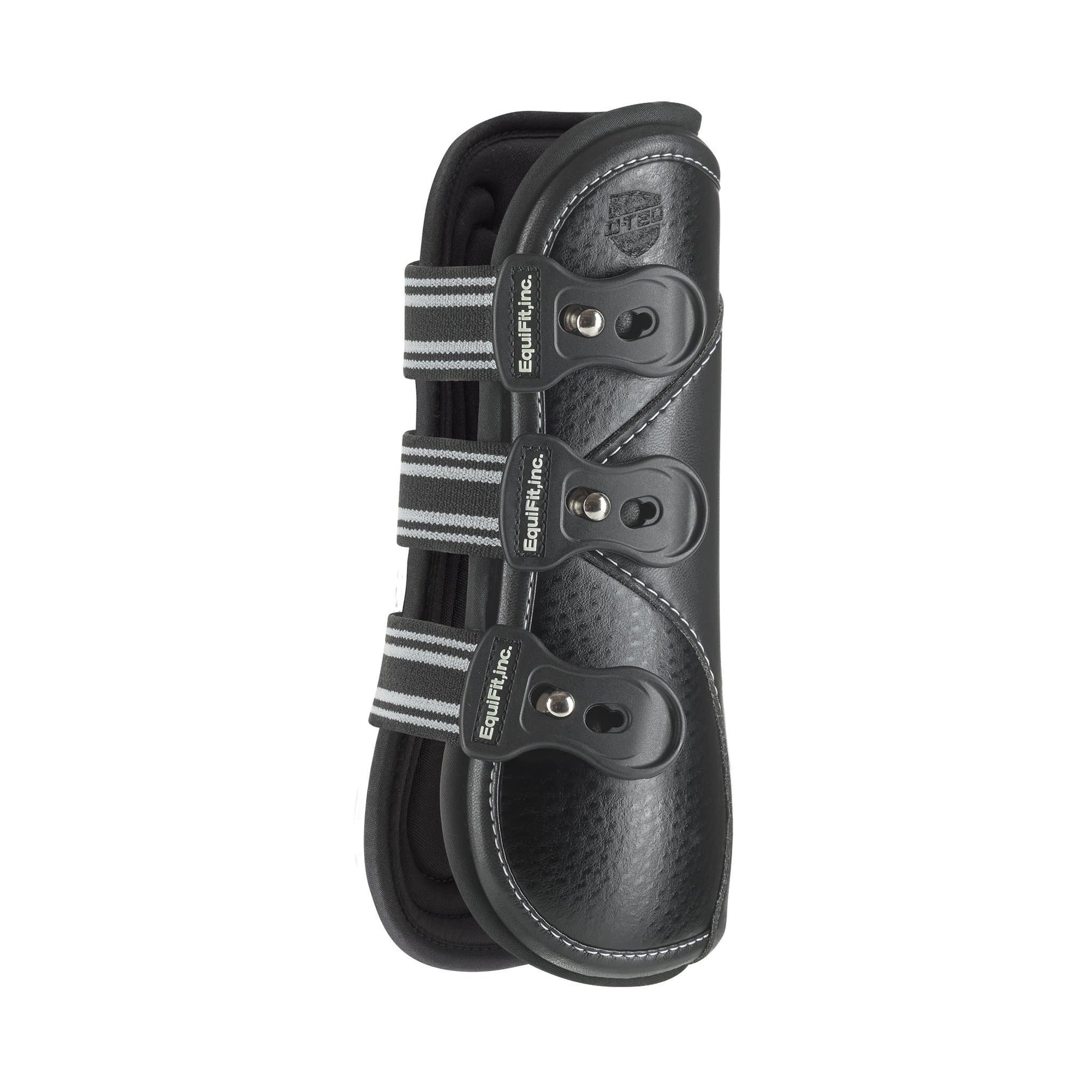 Black Ostrich D-Teq Boot angled front view