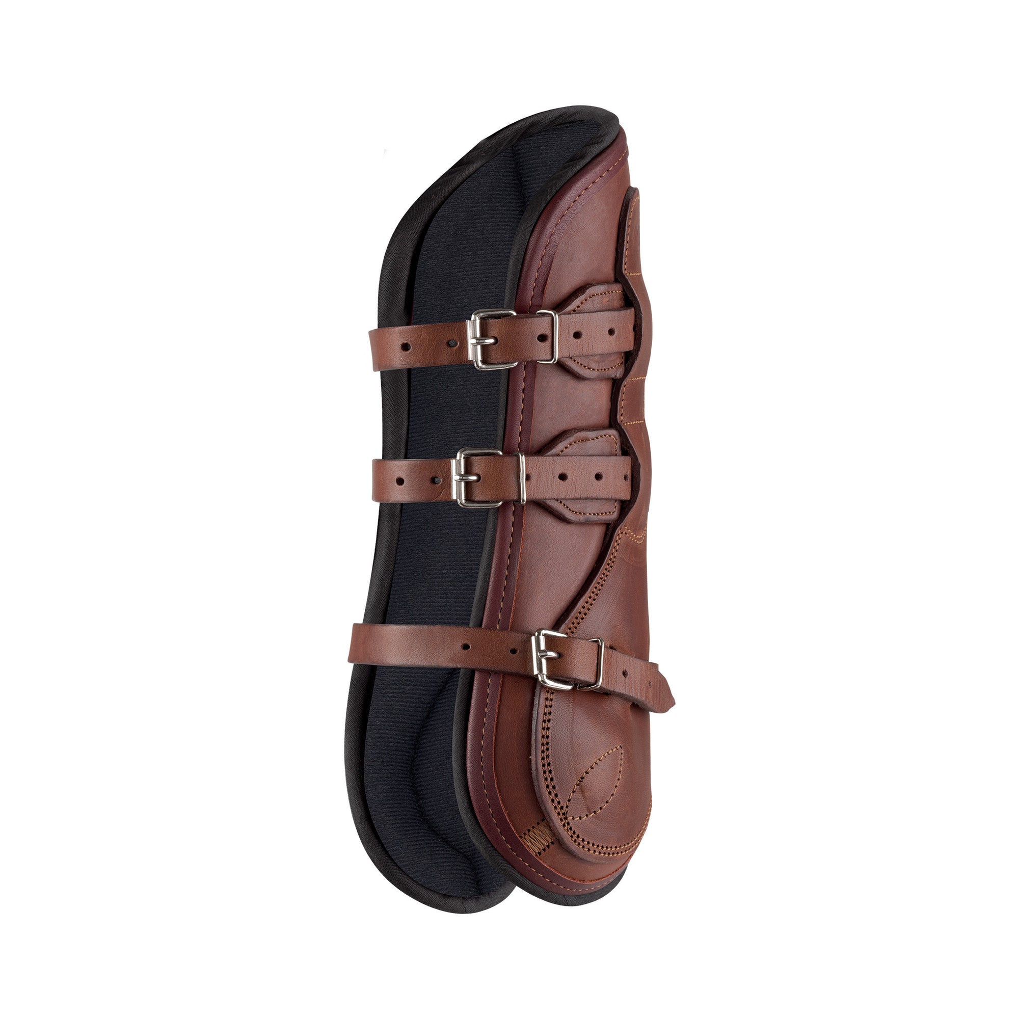 Luxe Front Boot features Exquisite Full Grain French Leather with roller buckle closures