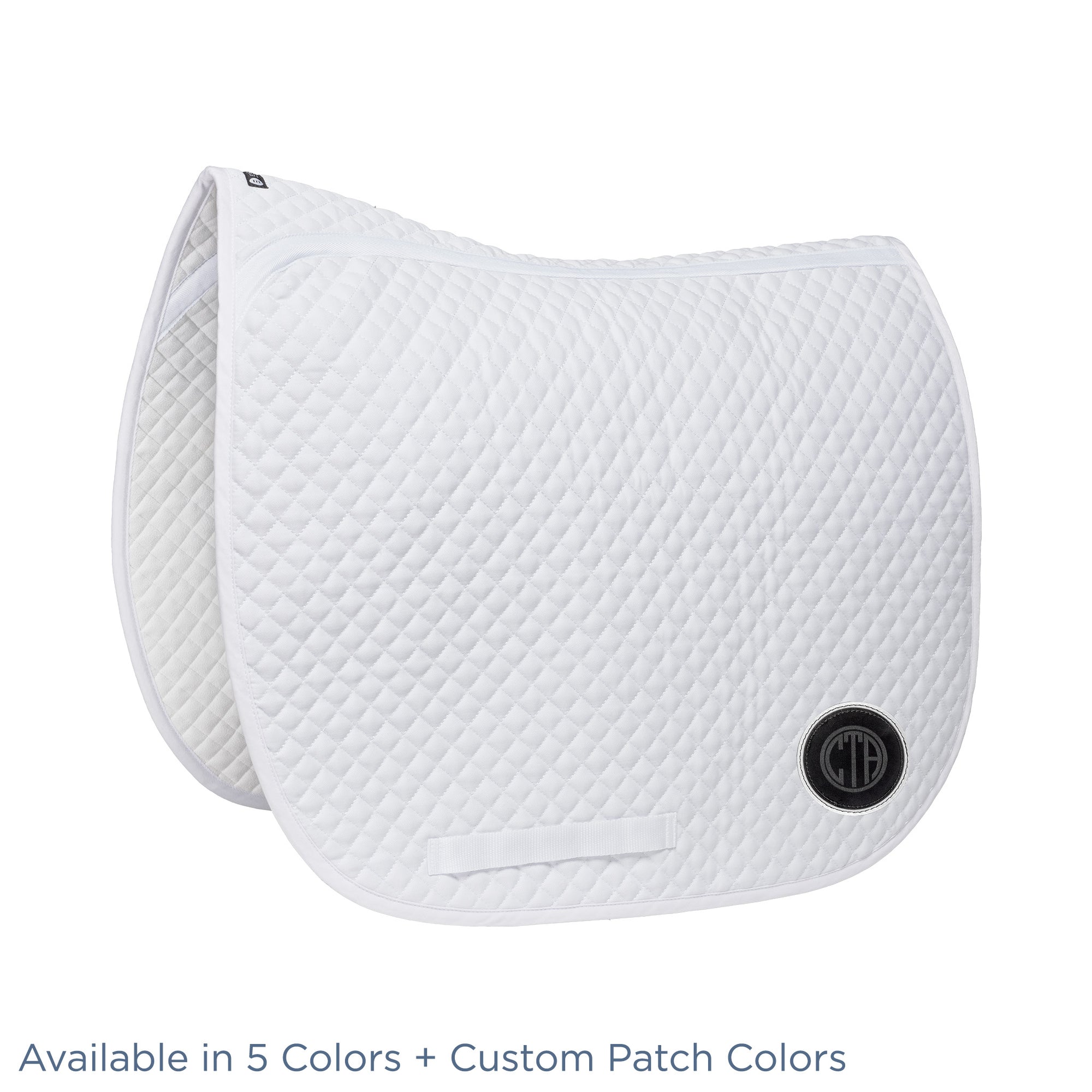 Custom Essential Dressage Square Pad Available in 5 Colors + Custom Patch Colors